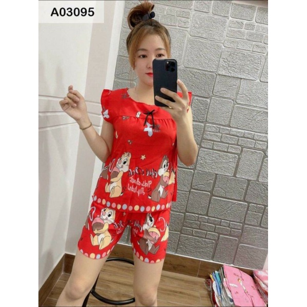 Đồ bộ ngủ 2 dây chất lụa kate  nữ mặc nhà giá rẻ