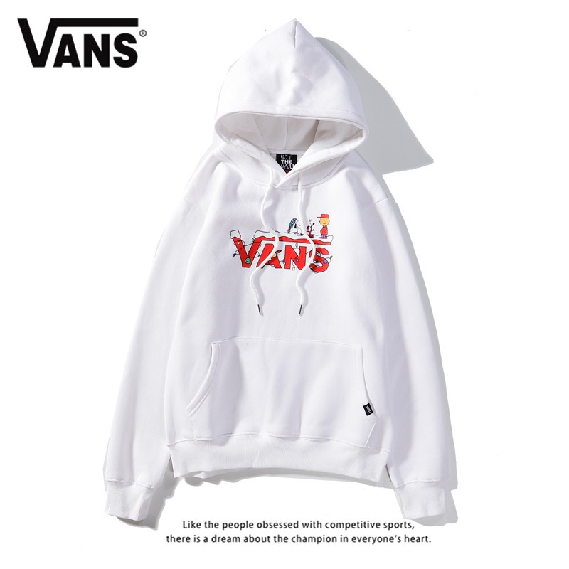 Vans Áo Hoodie cotton Dài Tay Cổ Tròn In Họa Tiết snoopy Thời Trang Nhật Bản Dành Cho Nữ