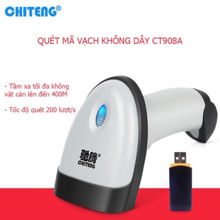 Máy quét mã vạch không dây di động CT980A / CT980B dành cho siêu thị, shop bán lẻ,đọc mã vạch có bộ nhớ lưu trữ