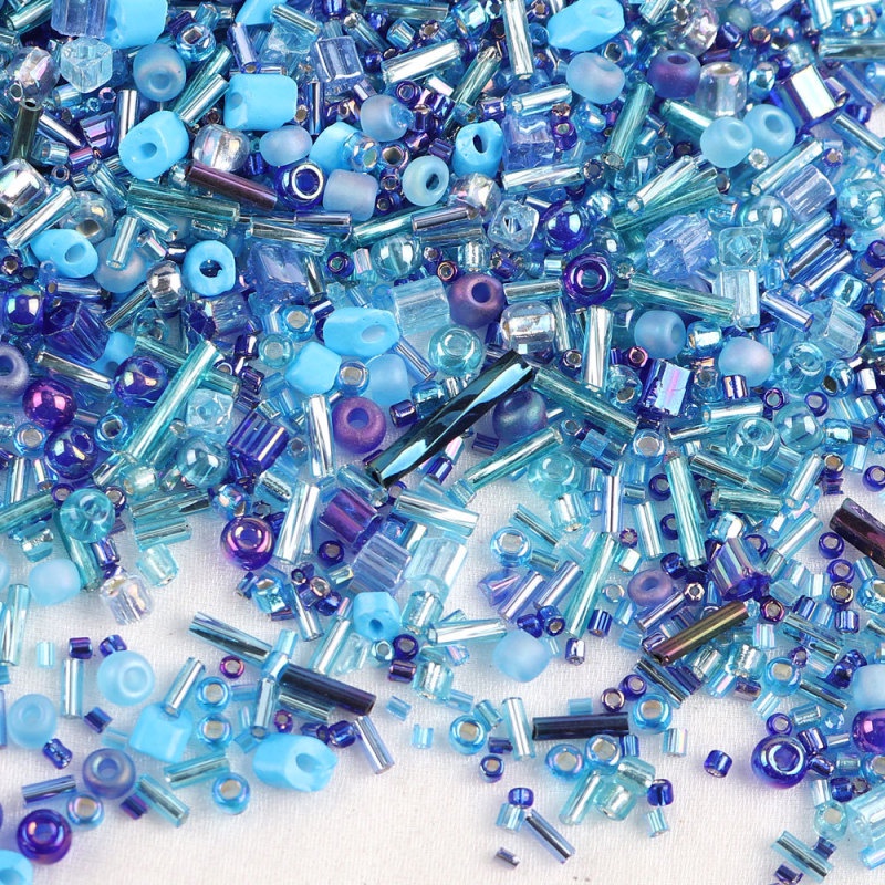 Túi 10g / Gói 32 Hạt Thủy Tinh Pha Lê Nhiều Màu Sắc Dùng Làm Trang Sức Thủ Công