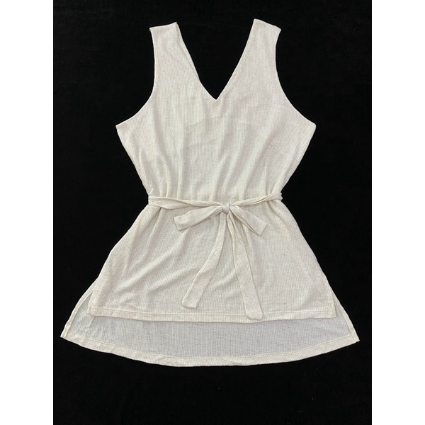 Áo thun gân a.newday trắng/ hồng  - Thanh lý vnxk