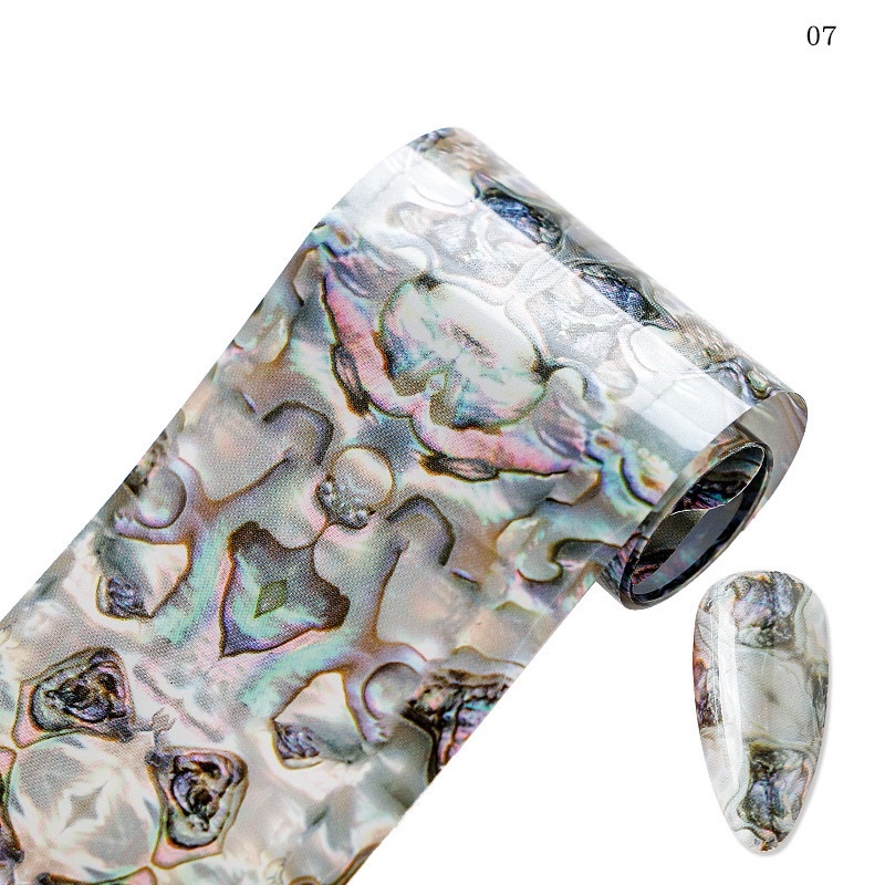 Foil dán móng vân vỏ sò