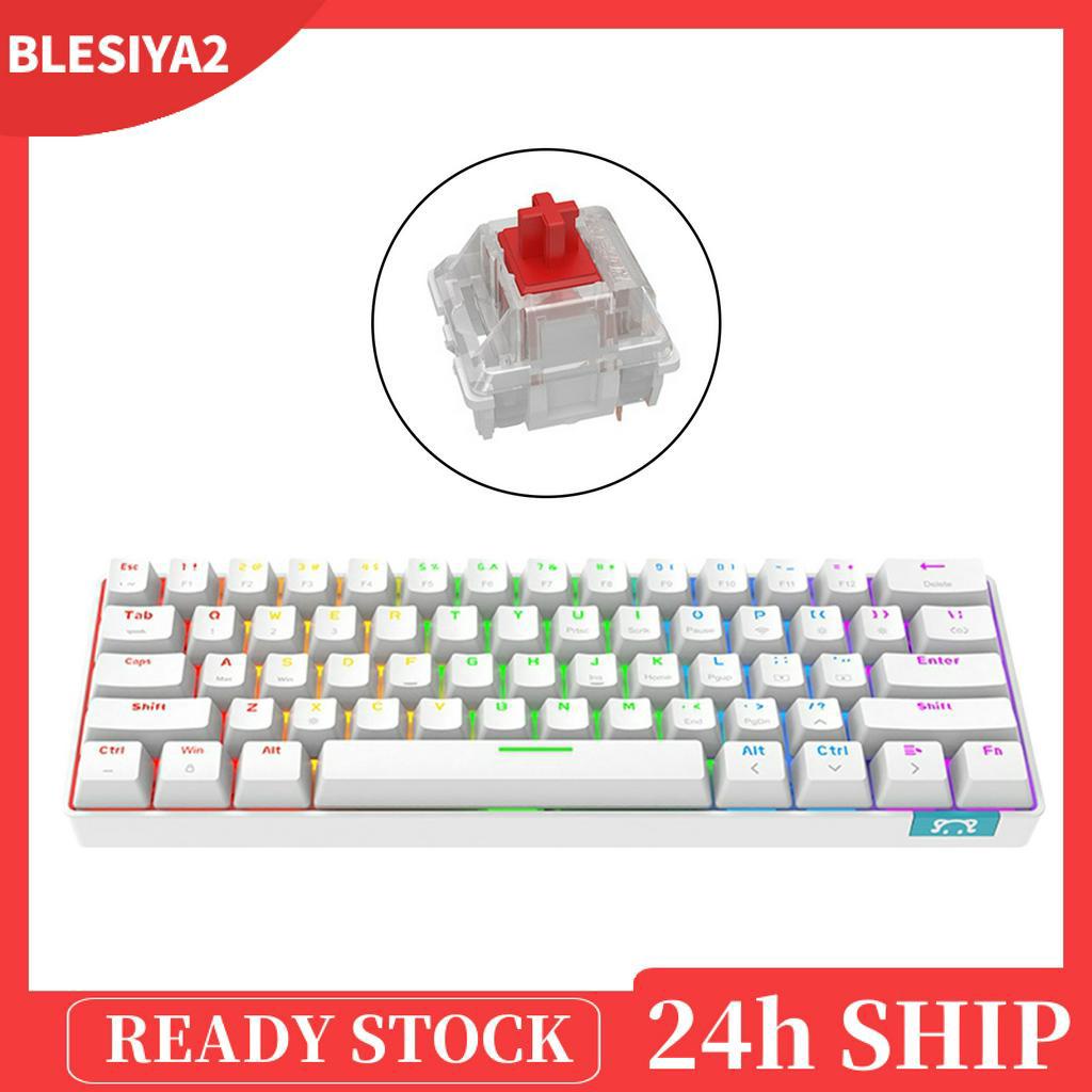 RGB Wireless Bluetooth Mechanical Keyboard 61 Keys Type-c for PC Laptop