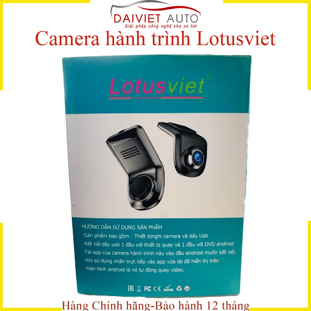 Cam hành trình Lotus Viet tích hợp trên màn android Hàng chính hãng | Đại Việt Auto