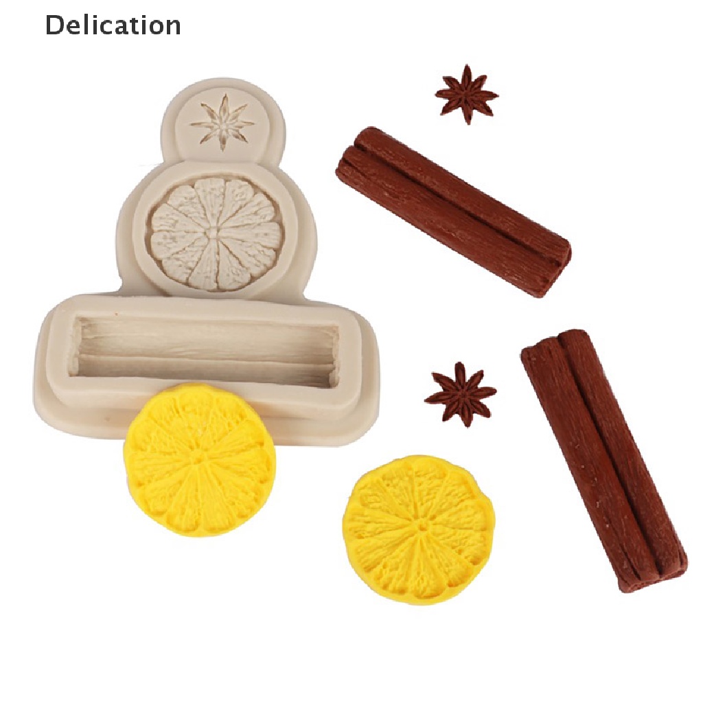 Khuôn silicone tạo hình làm bánh kẹo hình quả chanh / ngôi sao sáng tạo
