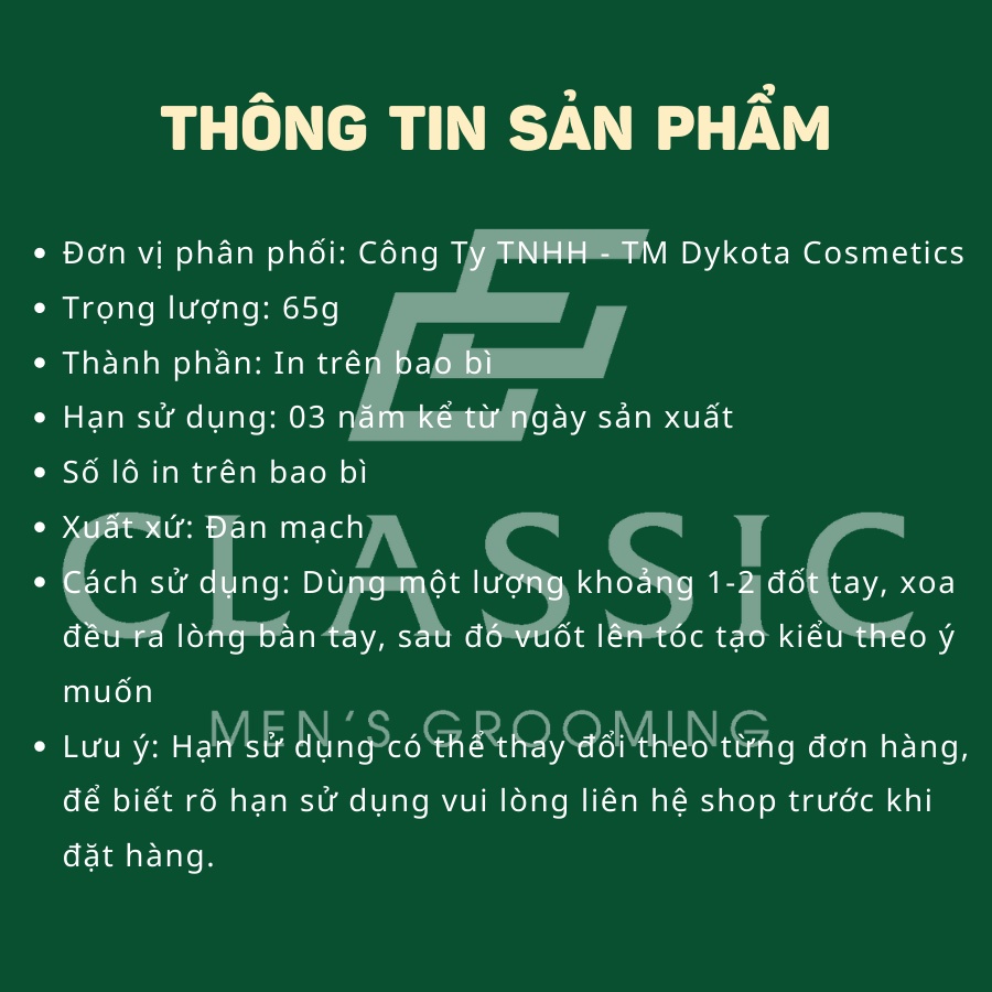 Sáp Vuốt Tóc By Vilain Silver Fox 65gr