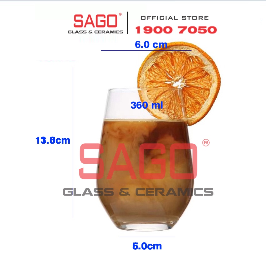 Ly thủy Tinh Pha Lê IDELITA Lexington Hi Ball Crystal Glasses 360ml , 500ml | Tùy Chọn Dung Tích