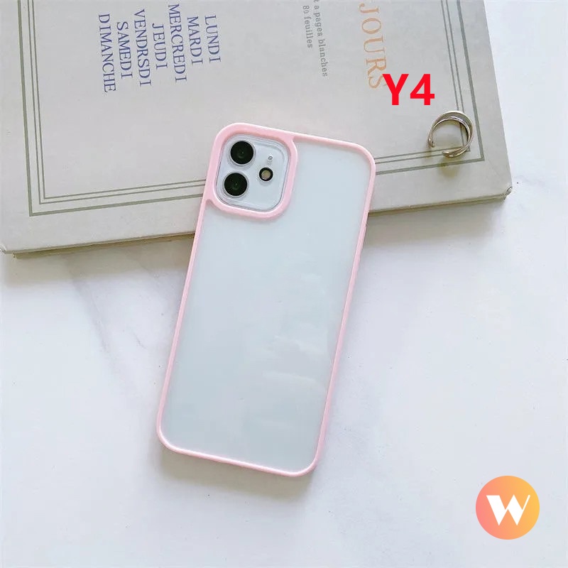 Ốp điện thoại dẻo viền màu chống sốc thích hợp cho iPhone X XR XS Max 7 8 Plus 11 Pro Max 6 6s Plus 13 12 Pro Max