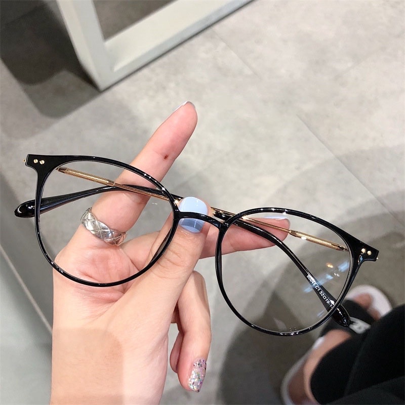 Kính bầu Khánh Vy kim loại mảnh càng dẻo chống ánh sáng xanh Viistore