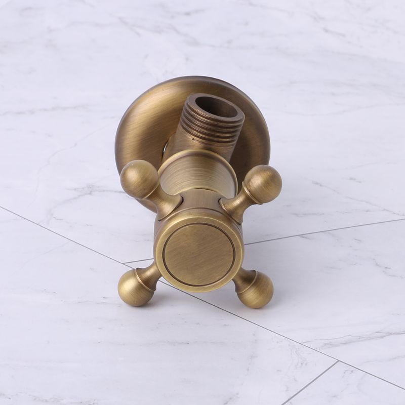 Van Điều Khiển Nước Bồn Tắm Hình Tam Giác Ren 1 / 2 &quot;Bằng Đồng Thau Cổ Điển