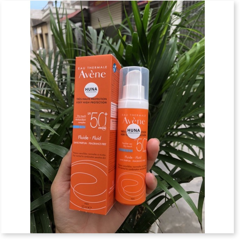 [Mã giảm giá mỹ phẩm chính hãng] (AUTH- PHÁP) Kem chống nắng Avene Dry Touch Fluide SPF50+ 50ml