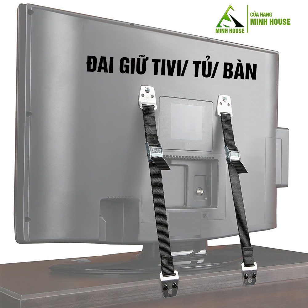 Dây đai giữ chống đổ Tivi, tủ bảo vệ cho trẻ Minh House