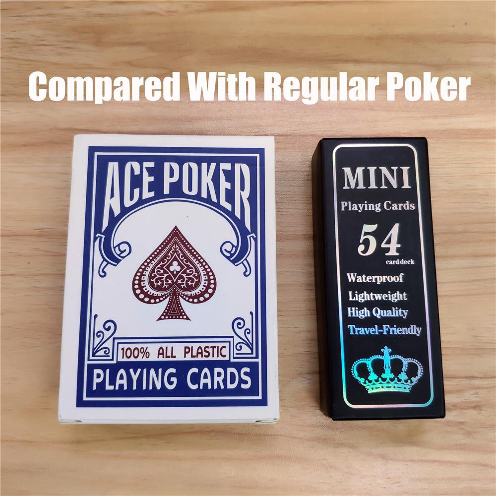 54 Card/deck New pattern Baccarat Plastic Waterproof Mini Black Playing Cards Game Texas Hold'em Poker Cards Board Games cards