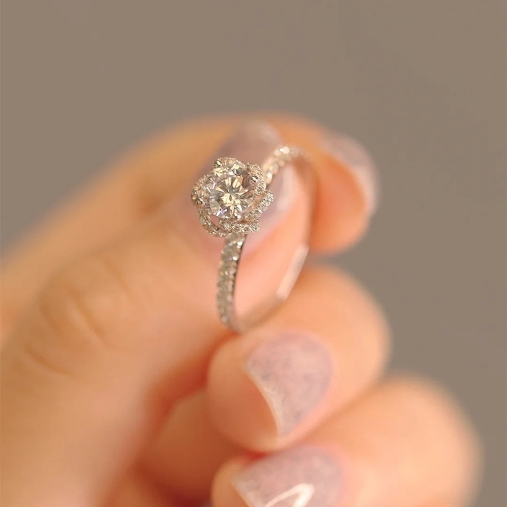 Nhẫn Hợp Kim Dát Đá Rêu Nhân Tạo Thời Trang Cho Nữ