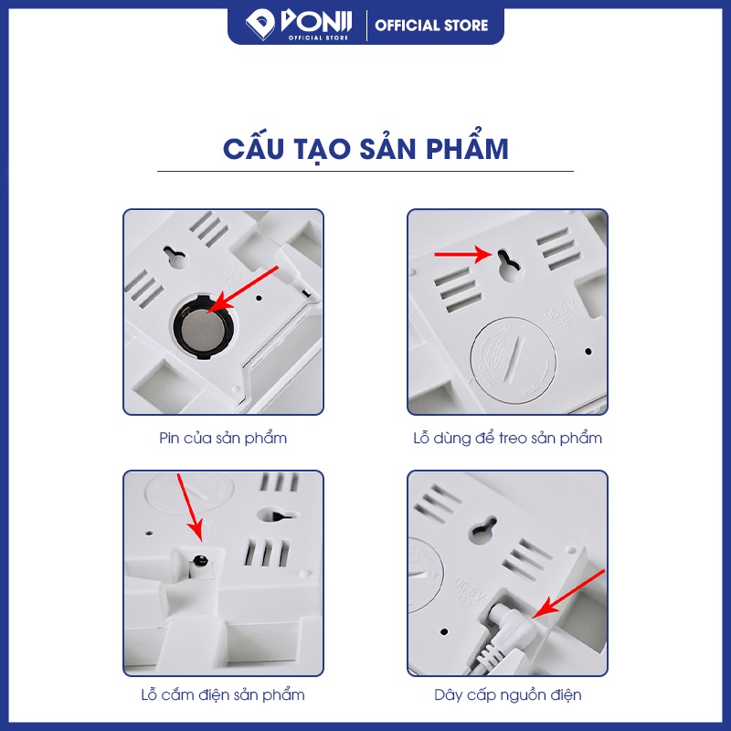 Đồng hồ 3d led cao cấp điện tử Donii phát sáng để bàn decor hoặc treo tường trang trí phòng ngủ phòng khác đẹp