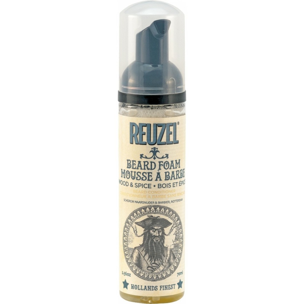 BỌT DƯỠNG ẨM VÀ KHỬ MÙI RÂU REUZEL BEARD FOAM WOOD &amp; SPICE 70ML