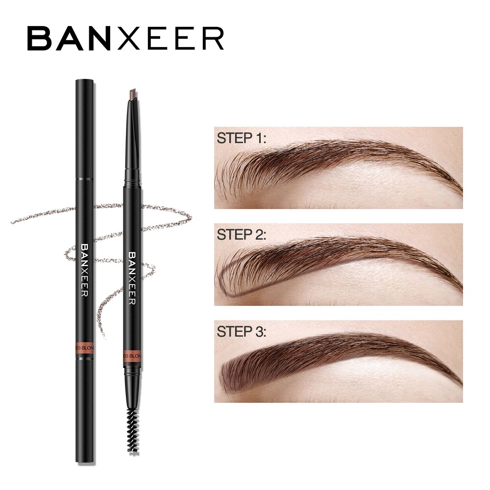 Bút Chì Kẻ Lông Mày BANXEER Đầu Mịn Có Cọ Chải 6 Màu Khác Nhau 14g | BigBuy360 - bigbuy360.vn