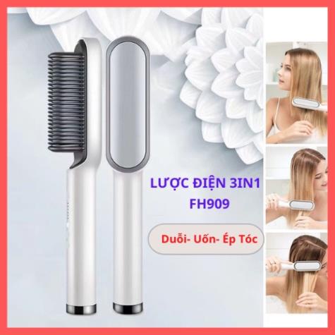 Lược Điện Chải Tóc Tạo Kiểu Chuyên Nghiệp, Lượt Điện Đa Năng - Kiêm Máy Uốn Duỗi Ép Tóc Tạo Kiểu Tùy Theo Sở Thích