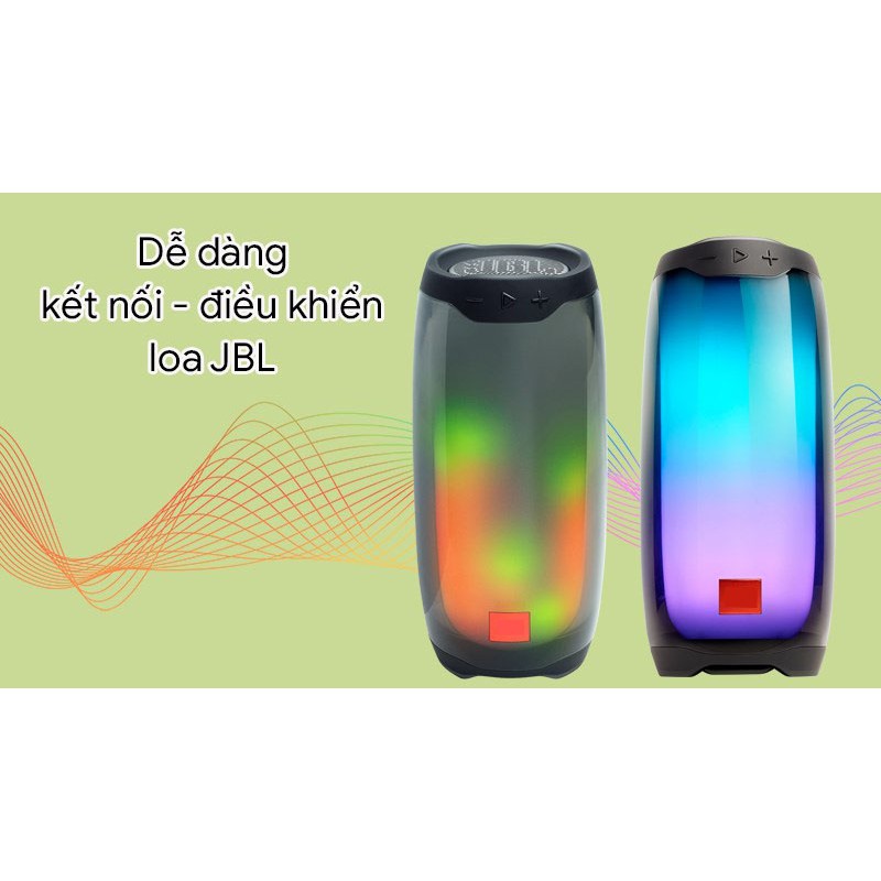 Loa bluetooth  Pulse 4 - Loa cầm tay thời trang kèm đèn led theo điệu nhạc- Âm thanh sống động, bass cực mạnh hit hot