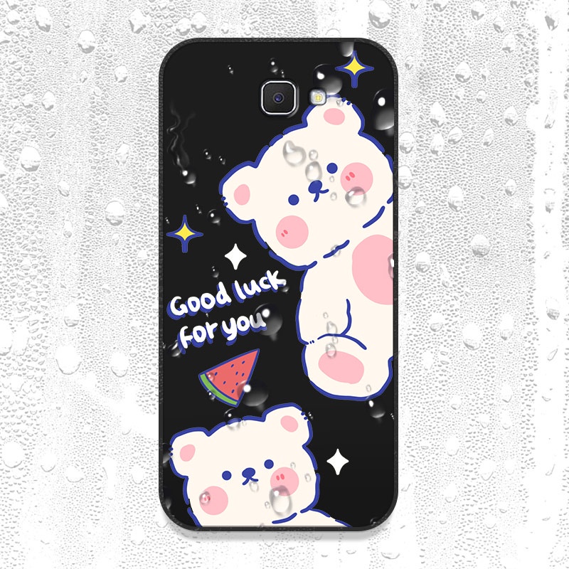 Ốp Lưng TPU Silicone HọA TiếT HìNh Chú GấU Dễ Thương Cho Samsung Galaxy J4 + J4 Plus J6 J7 Prime