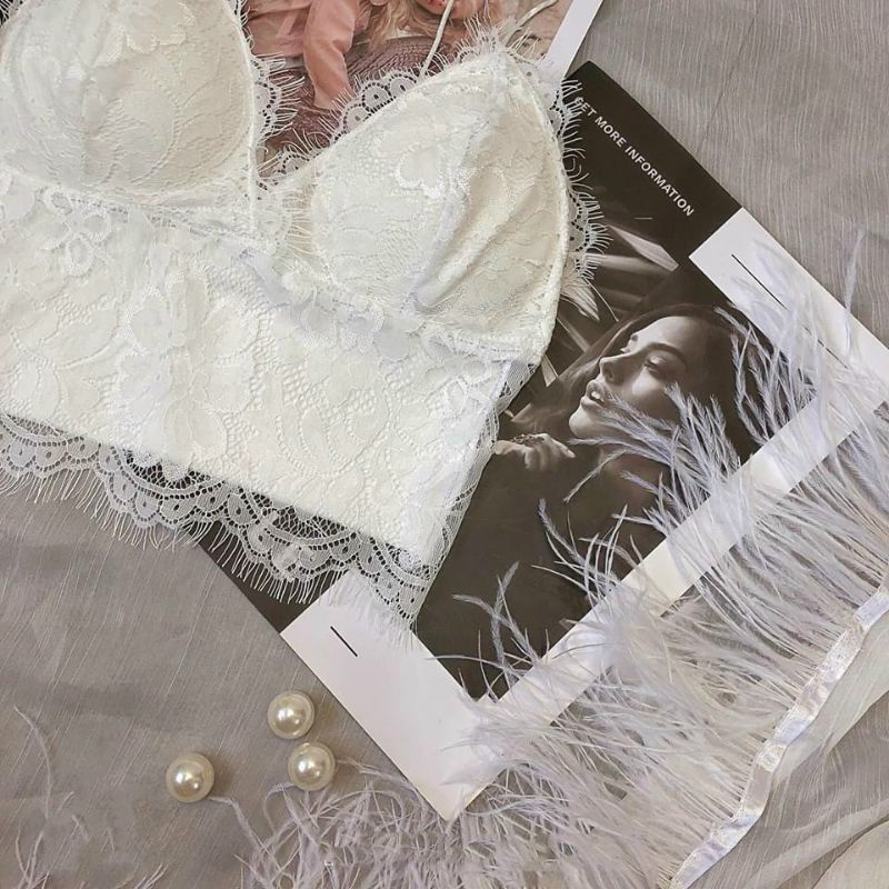 Áo bra 2 dây ren ôm body có mod ngực
