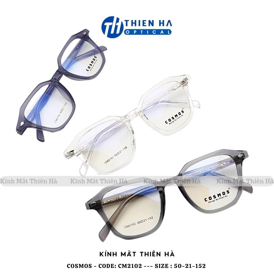 Gọng kính tròn nam nữ Thiên Hà Optical gọng kính nhựa  Acetate cốt thép ôm mặt phù hợp độ cận cao COSMOS CM2102