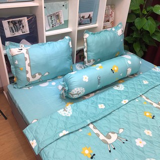 (RẺ NHẤT SÀI GÒN)Bộ ga gối poly Drap 1m6x2m mã hàng M08