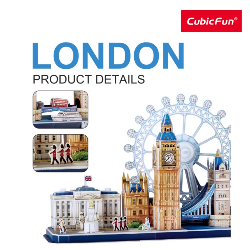 Đồ Chơi CUBIC FUN Trẻ Em Xếp Hình 3D: Thành Phố London MC253H