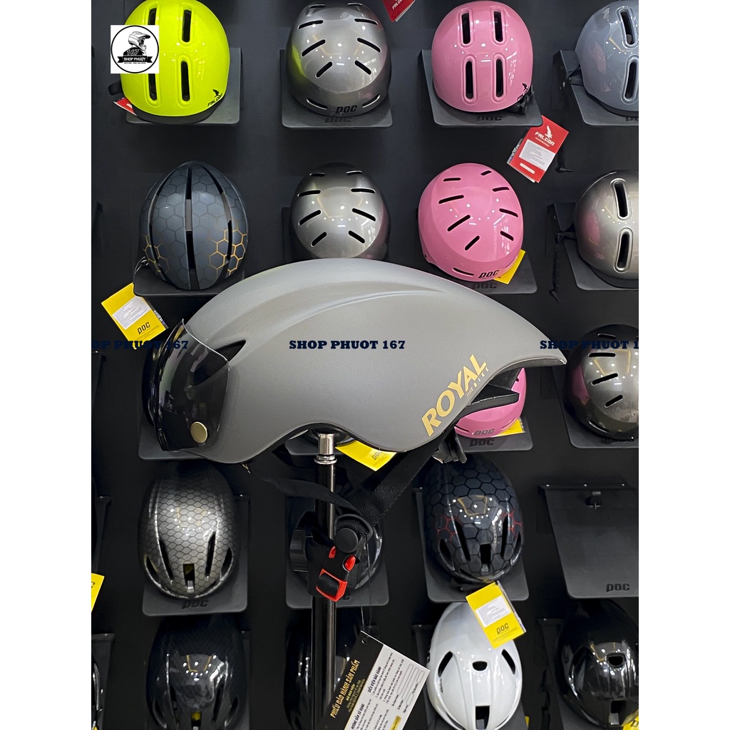 NÓN THỂ THAO ROYAL MD16 CHÍNH HÃNG CÓ KÈM KÍNH MỚI NHẤT 2022