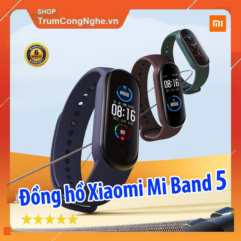 [Mã ELMS5 giảm 7% đơn 300K] Vòng tay theo dõi sức khoẻ Mi Band 5 Xiaomi | Miband 4