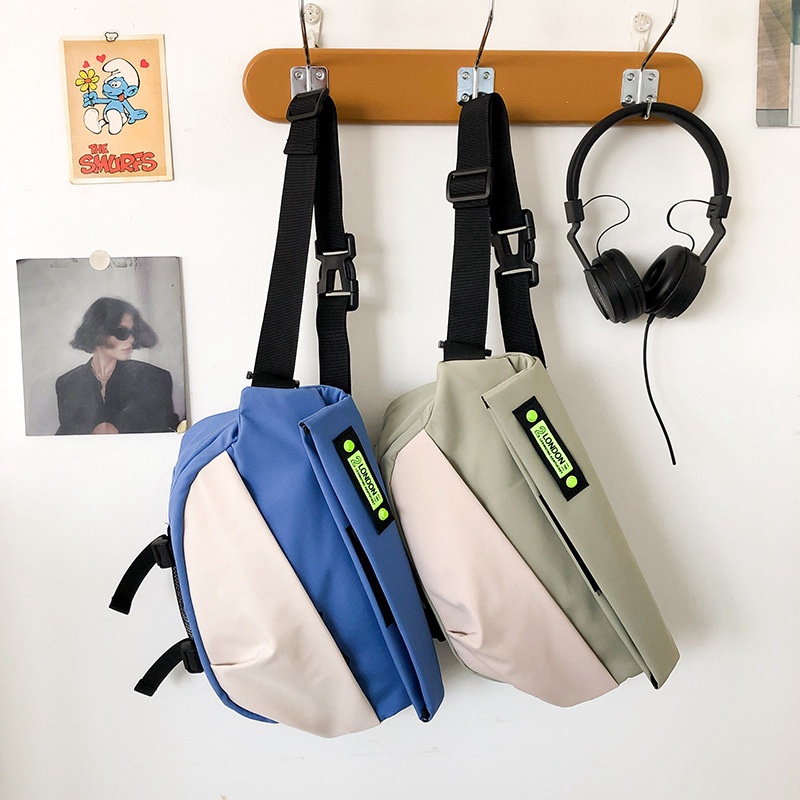 Túi đeo chéo thời trang chống nước, ngăn chứa rộng, messengerbags tặng kèm móc khóa