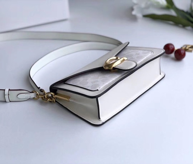 🆘RẺ NHẤT SHOPEE🆘 TÚI COACH TABBY CANVAS TRẮNG