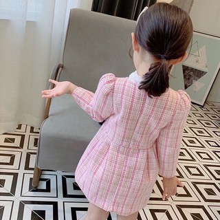 Đầm dạ hồng cho bé N00461