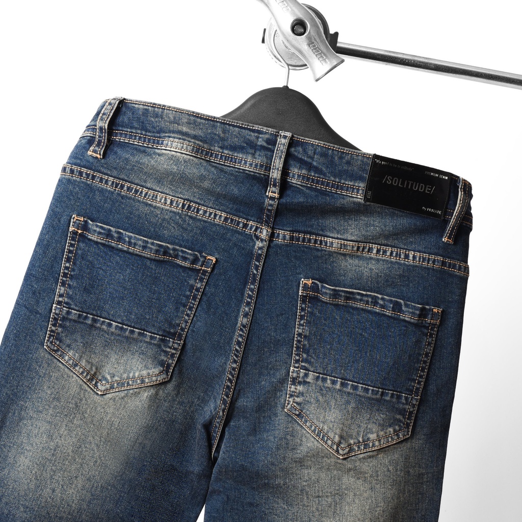 Quần Jeans PRIVATE xanh trơn