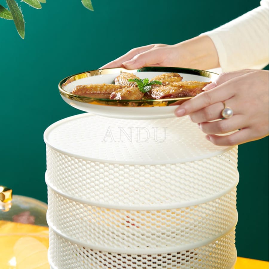 Lồng Bàn Lưới 5 Tầng Kami Bảo Vệ Thức Ăn Khỏi Côn Trùng Sử Dụng Làm Rổ Đựng