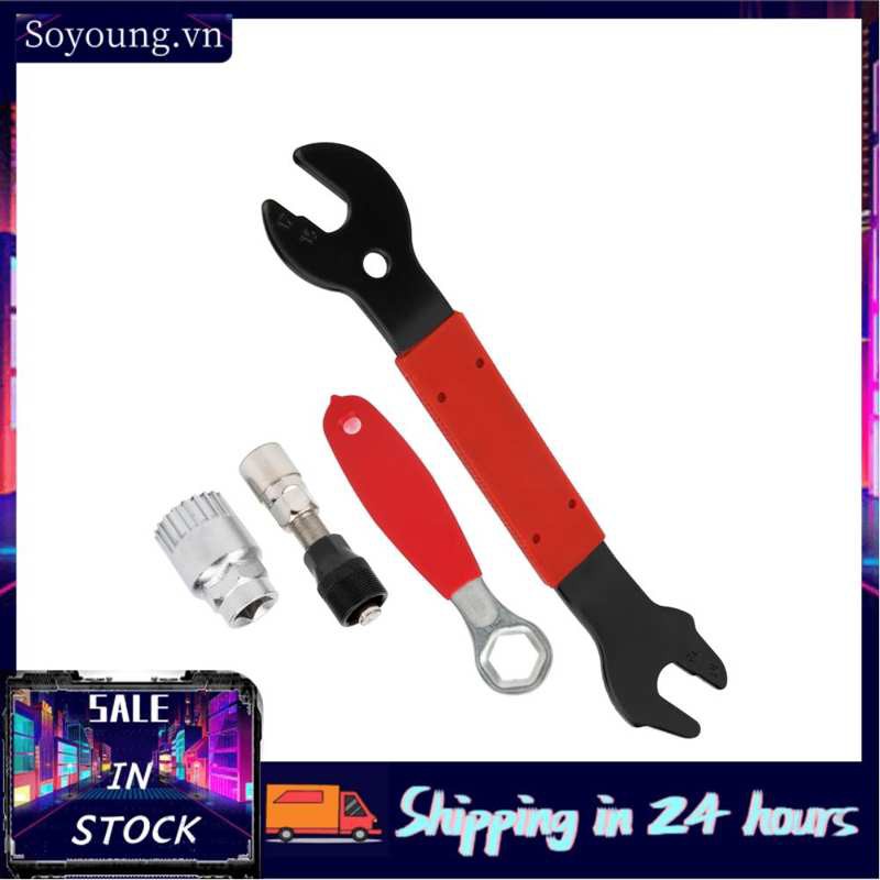 Soyoung Bicycle Repair Tool Crank Puller Wrench Maintenance Tools for Bike Assembling Set