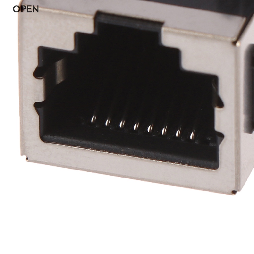 Bộ 10 Đầu Nối Dây Mạ Vàng RJ45 8 Pin PCB 8P8C my