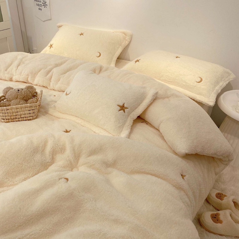 Chăn Lông Thêu Hoạ Tiết Xinh, Ấm Áp Cho Mùa Đông _shinbedding