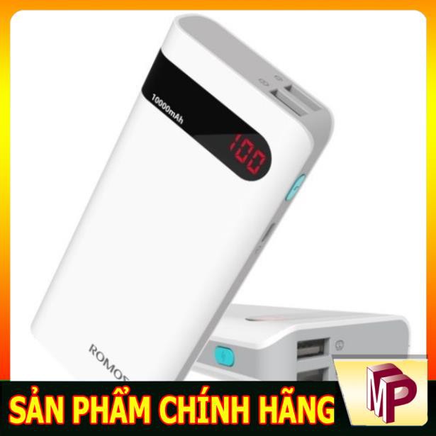 Sạc dự phòng Chính hãng Romos 10.400 Sense 4 Plus có màn hình