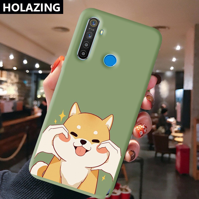 Realme C25S C25 8 Pro 5 5i 5S 6i 7i Realme 7 Pro C12 C11 C15 C17 X2 XT Narzo 20 Shiba Inu Casing Soft Silicone Cover Colorful Duable Phone Case