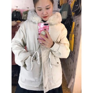 Áo Khoác Kaki Nữ Lót Lông Mềm Mịn 3 Lớp Hàng Cao Cấp Thời Trang Mùa Đông Ấm Áp.