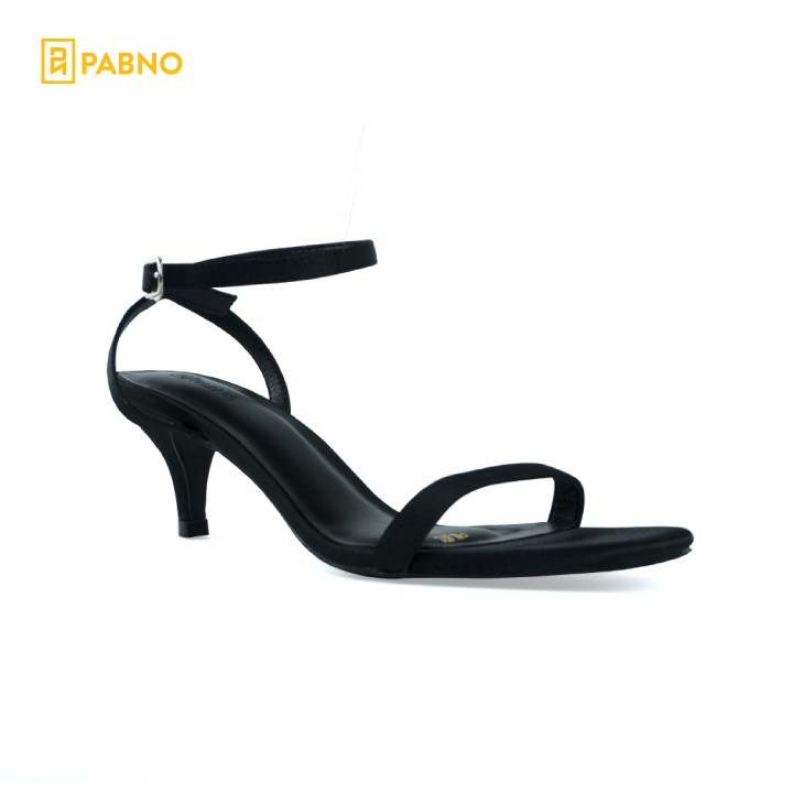 Giày sandal cao gót quai mảnh gót trụ cao 5cm thời trang PABNO PN821