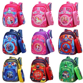 Ba Lô Đi Học Họa Tiết Hoạt Hình Xinh Xắn Dành Cho Bé Lớp 3-6