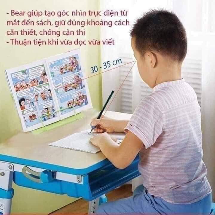 Kẹp sách sắt giúp bé ngồi học đúng cách