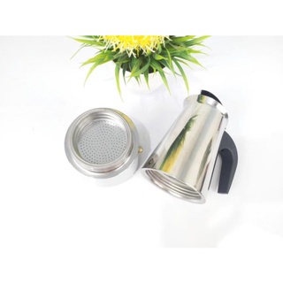 Bình Pha Cà Phê Espresso Moka 300Ml Bằng Thép Không Gỉ Cho 6 Cốc Cà Phê