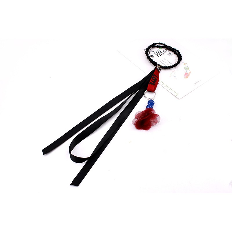 (5 MẪU) Buộc tóc hoa rơi cổ trang ruy băng dây cột tóc tiểu thư sáng tạo quà tặng xinh xắn