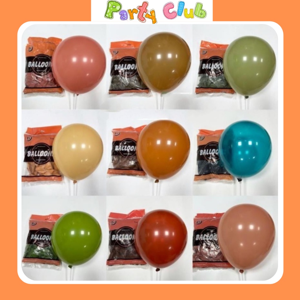 Bong bóng màu nâu cafe