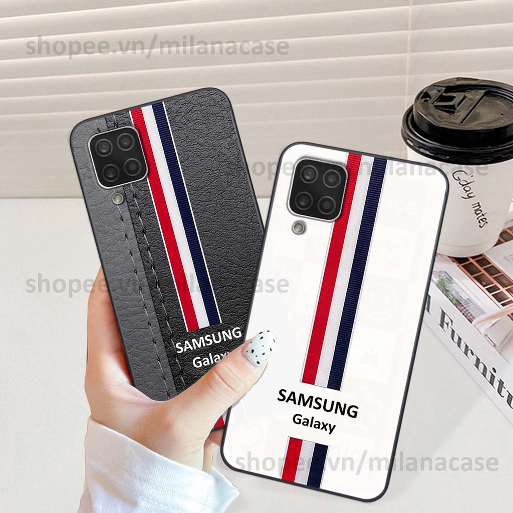 Ốp Samsung A12 / M12 in giả da phong cách thể thao, cá tính, thời trang