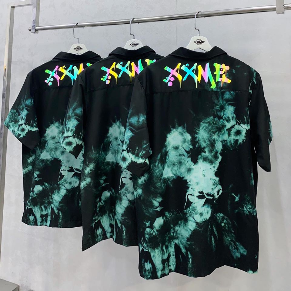 Sơ mi Tie dye - Phản quang cầu vồng ( chính hãng )
