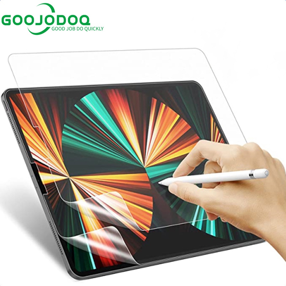 Goojodoq Miếng Dán Bảo Vệ Màn Hình Cho pro 11 2021 12.9 12 9 for 8th gen mini 5 for air 4 7th gen air 3 paperfeel 10.2 9.7 10.5